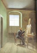 Georg Friedrich Kersting, Friedrich Painting in his Studio (mk10)